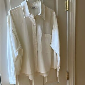 Chico's Cream Button-Up Blouse